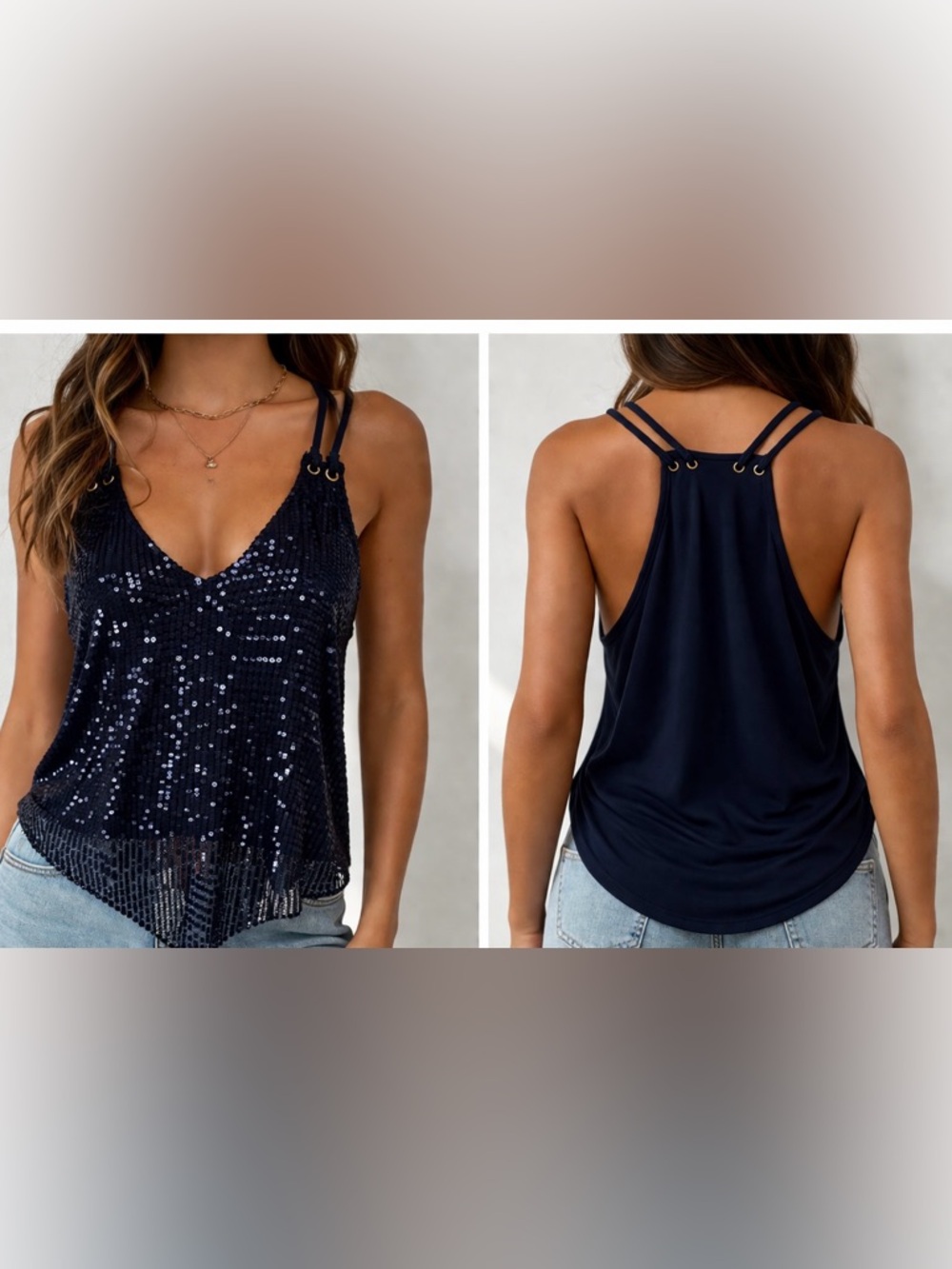 Lavish Sequin‎ top S Y2K Party Glam Coquette Sheer Festival